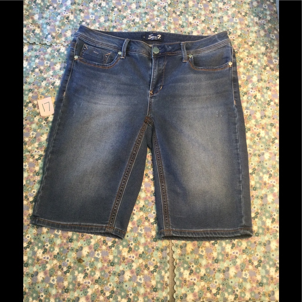 Seven 7 Denim Bermuda Shorts Size 14